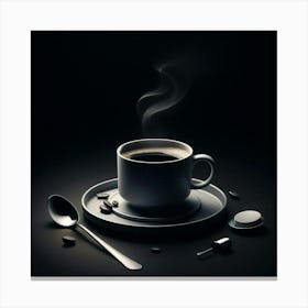 Coffee Cup On A Saucer 2 Canvas Print