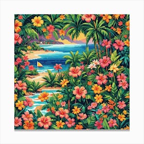 Hawaiian Beach Canvas Print