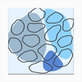 Blue Circle Canvas Print