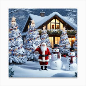 Santa'S House 2 Canvas Print