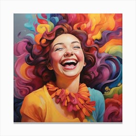 Laughing mood 2 Canvas Print