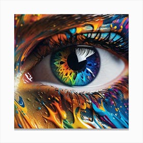 Colorful Eye 4 Canvas Print