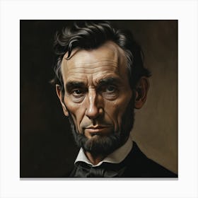 Portrait Of A President Canvas Print