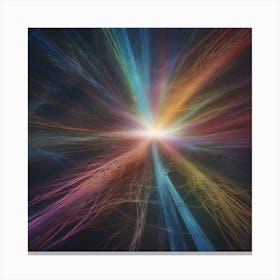 Abstract Space Burst Canvas Print