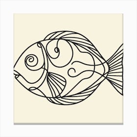 Fish Picasso style 3 Canvas Print
