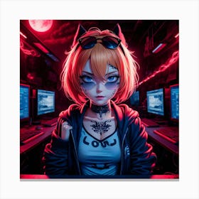 Catgirl 1 Canvas Print