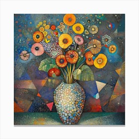 Flowers In A Vase # 1 Canvas Print