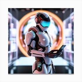 Futuristic Robot 115 Canvas Print