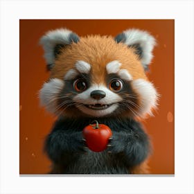 Red Panda 4 Canvas Print