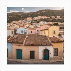 Sicily Town Canvas Print