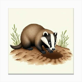 Badger 2 Canvas Print