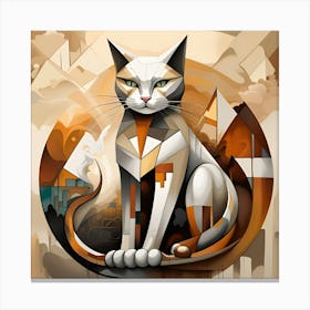 Abstract Cat 2 Canvas Print