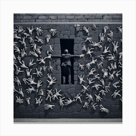 Hands Of A Man Canvas Print