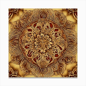 Imagine Abstract Woodcut Canvas Print