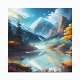 Mountain Lake 10 Canvas Print