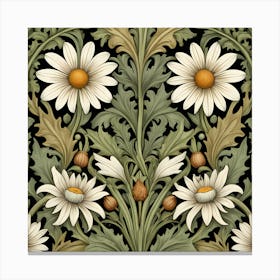 Daisies william morris inspired art Canvas Print