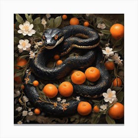 A dark snake Canvas Print