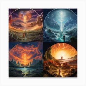 Four Worlds Of Creation Canvas Print