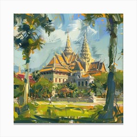 Phnom Penh Royal Palace 5 Canvas Print