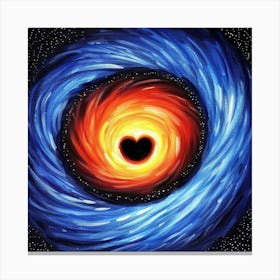 Heart Of Black Hole Canvas Print