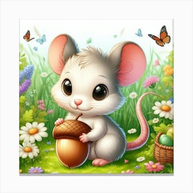 Easter Mouse Canvas Print