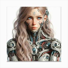 Robot Girl 21 Canvas Print