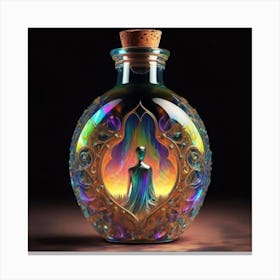 Buddha In A Bottle Canvas Print