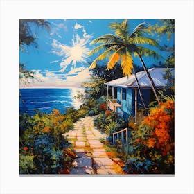 Lush Coastal Canvas Canvas Print
