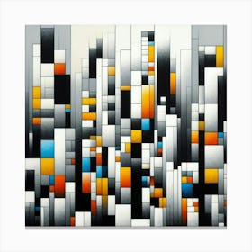 Abstract Cityscape Canvas Print