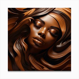 Chocolate Girl Canvas Print