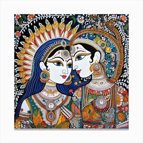 Radha And Krishna 2 Canvas Print