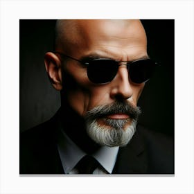 Portrait Of A Man In Sunglasses Canvas Print