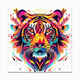 Colorful Tiger 1 Canvas Print