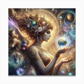 Ancient Greek Goddess Gaia 1 Canvas Print