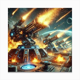 A Futuristic Science Fiction Depiction Of Solarfor 4 Canvas Print