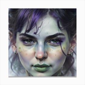 Portrait Of A Girl Canvas Print