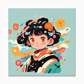 Anime Girl 1 Canvas Print