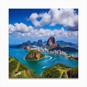 Rio De Janeiro beautiful landscape Canvas Print