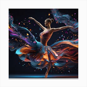 Abstract Dancer Canvas Print