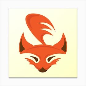 Fox Logo Canvas Print