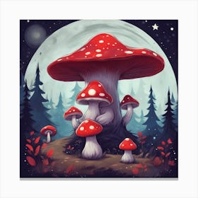 Mushroom Forest Canvas Print