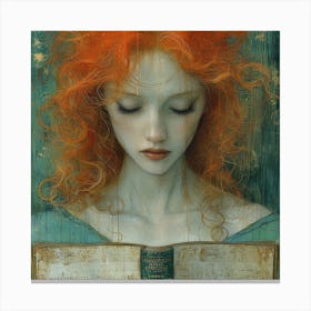 Girl With Red Hair Canvas Print