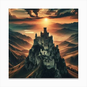 Castle At Sunset 1 Canvas Print