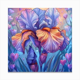 Iris Flower Canvas Print