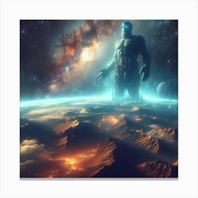 Space Alien Canvas Print