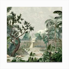 Jungle Wallpaper Canvas Print