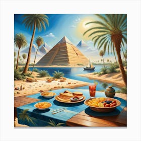 Egyptian Breakfast Canvas Print