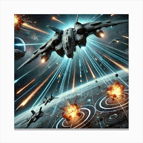 Nebula Weaver Anti Missile Defense Converted Canvas Print