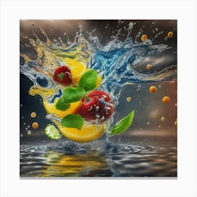 Fruit Splash Canvas Print