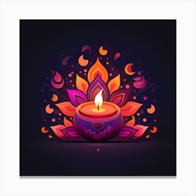 Chirag Vasani Diwali Without Gradient Flat Vector 71ec852e 6650 47dc 8f7b F95db4445084 Canvas Print